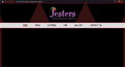 Desktop Screenshot of jestersrestaurant.com